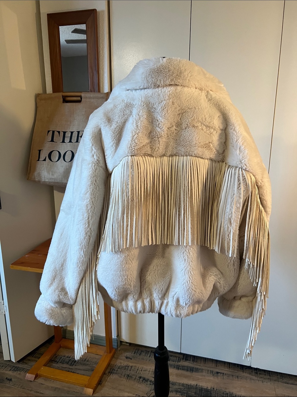 Akira faux fur with leather tassel sleeves! Festival yesssss! - Picture 2 of 5
